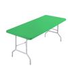 Rectangle Picnic Table Cloth, Elastic Fitted Tablecloths for 6 Foot Tables, Washable Polyester Table Cover for Picnic, Camping