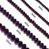 3/4/6/8/10mm Dark Purple Rondelle Austria Faceted Crystal Beads Glass Loose Beads For Jewelry Making DIY Bracelets Accessories