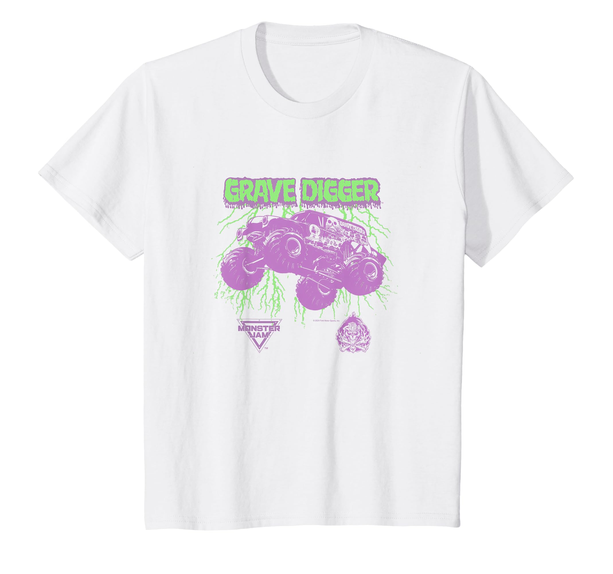 

Ripple Junction x Monster Jam Kids Grave Digger Lightning T-Shirt
