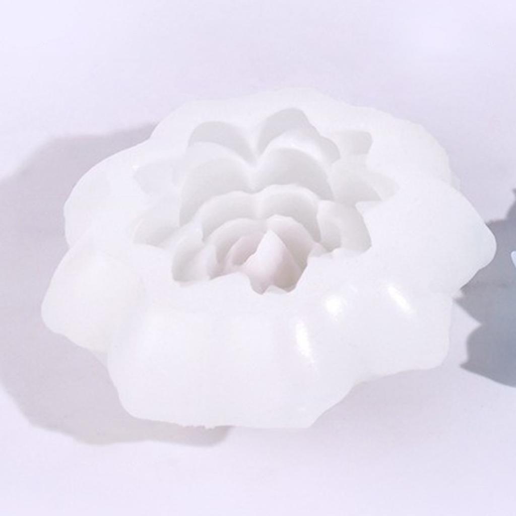 3D Flower Resin Molds 3D Flower Candle Molds for Making Candle Soap Chocolate Fondant Room Decorations Valentines Gift