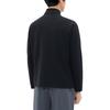 Anta Plain Stand Collar Running Knitted Sports Jacket Men Jacket Basic-Black 152417743S-3