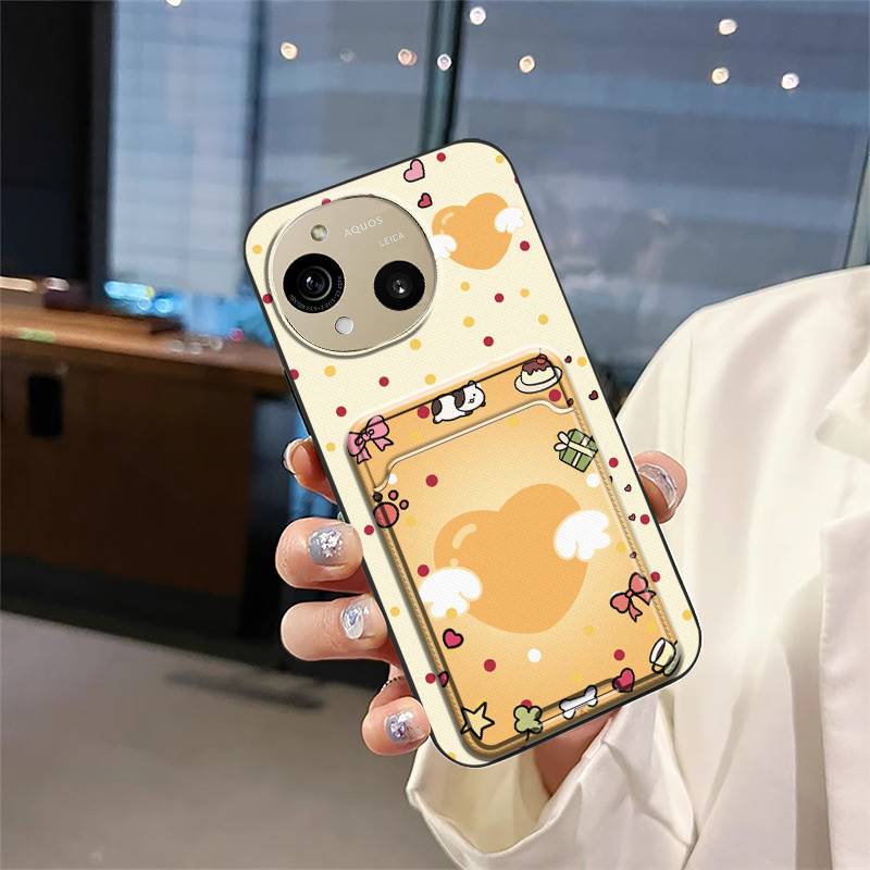 Cartoon Durable Phone Case For Sharp Aquos R10/SH-51F Shockproof Soft case Fashion Design Card sleeve Anti-knock Cute