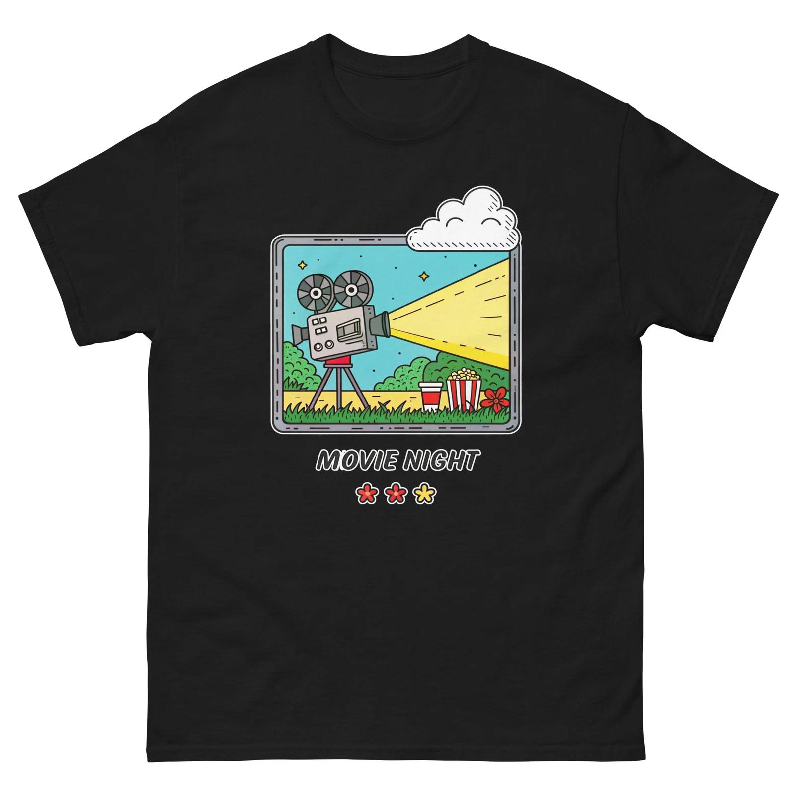 

Movie Night Event Attraction Social Gathering T-Shirt L