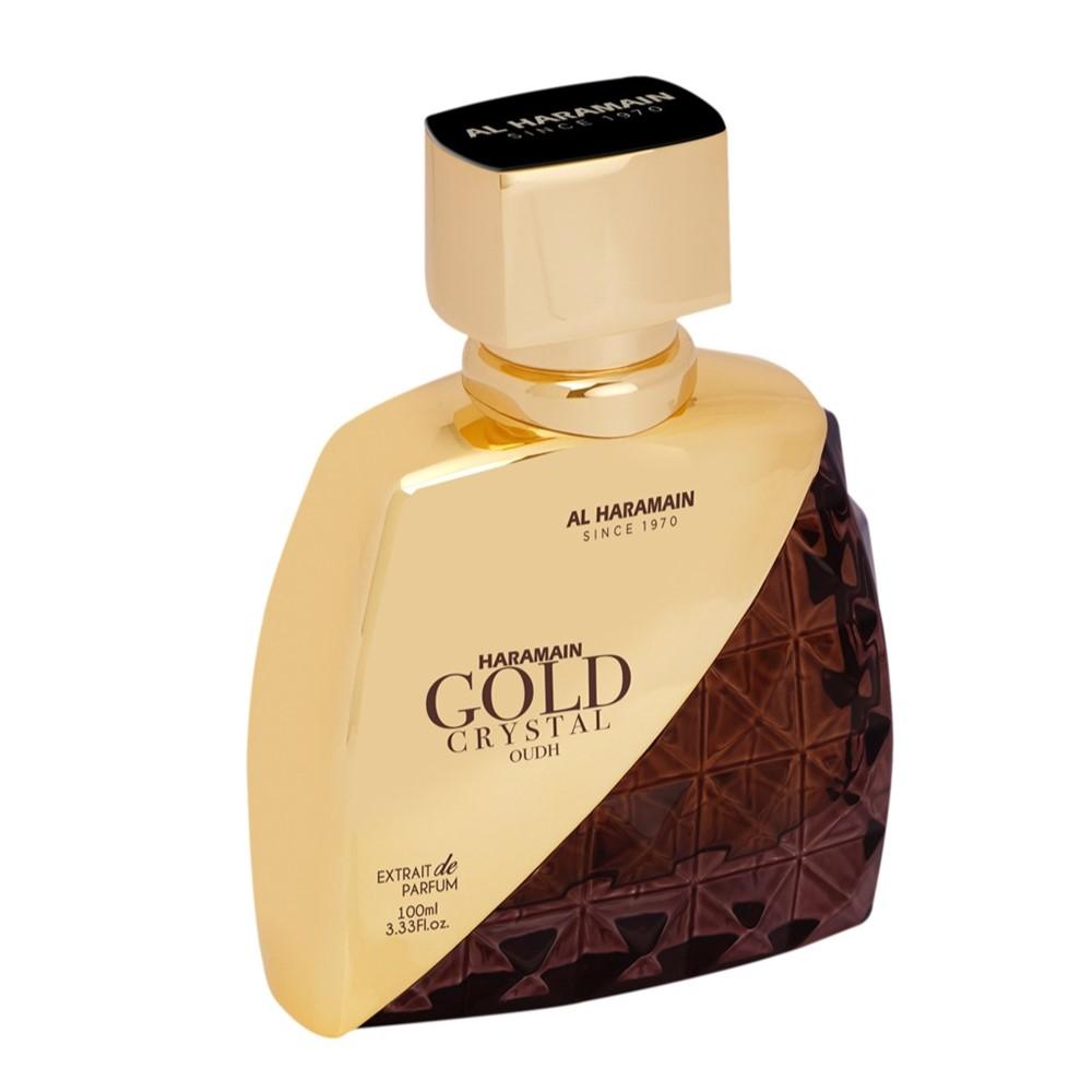 Al Haramain Gold Crystal Luxe Oud Perfume Extract, 100ml