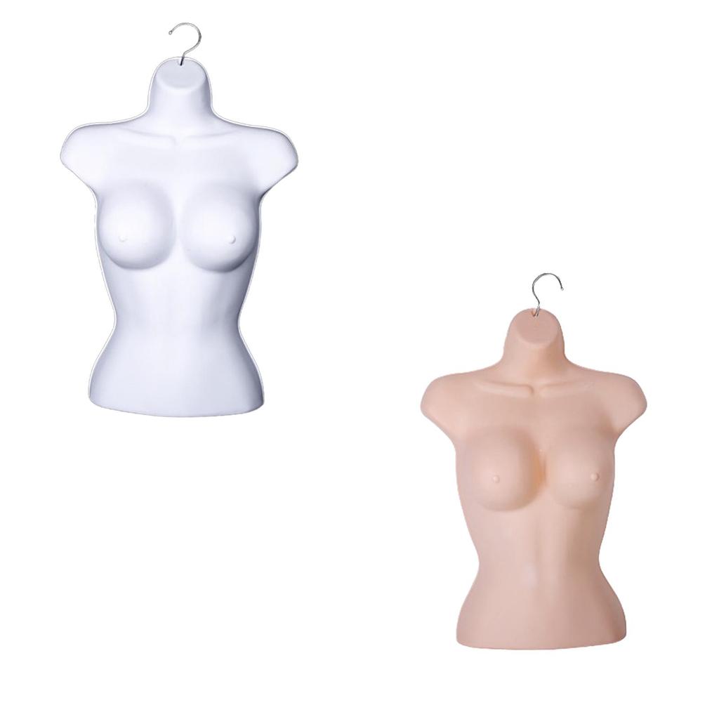 Hanging Form with Hook,Body Torso Women Dress Form,Swimsuit Big Chest Model Pajamas Display Stand Hollow Back Mannequin Torso
