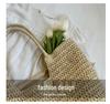 2026 Spring/Summer Women's High-End Straw Woven Tote Bag - Large Capacity Beach Bag