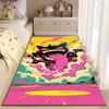 Colorful Cartoon Style Monster Rug with Bright Pop Art Design Pattern Suitable for Use As an Anti-slip for Living Room Bedroom Sofas