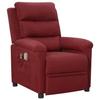 VidaXL Fauteuil électrique de massage Bordeaux Tissu 3098978