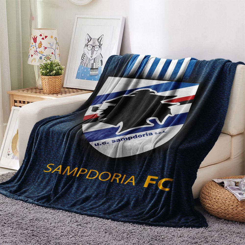 UC. Sampdoria Flanelldecke, Hohe Qualität, Bequem für alle Jahreszeiten, Heimdekoration, Wärme und Komfort