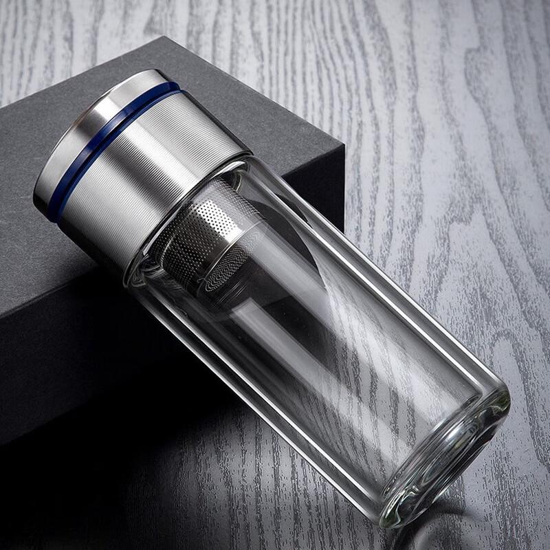 Duo Li Double-Layer Tea Infuser Glass Cup Set