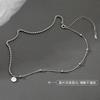 925 Sterling Silver Lucky Choker Aesthetic Necklaces For Women Girls Charms Elegant Jewelry Accessories Jewellery