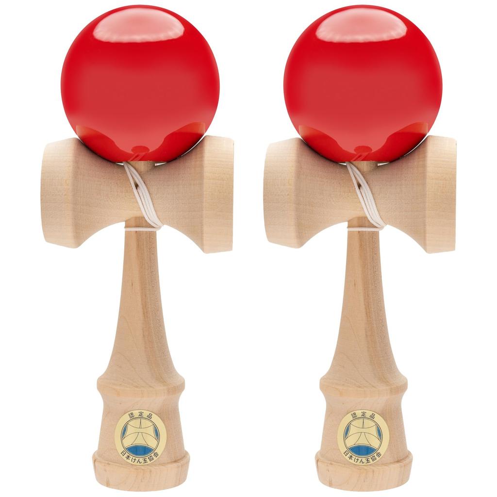 Onda Kendama Master Takumi Takumi Set of 2 Japan Kendama Association Certified JKA Competition Use Easy To Use Red Red Replacement Strap Included 2P