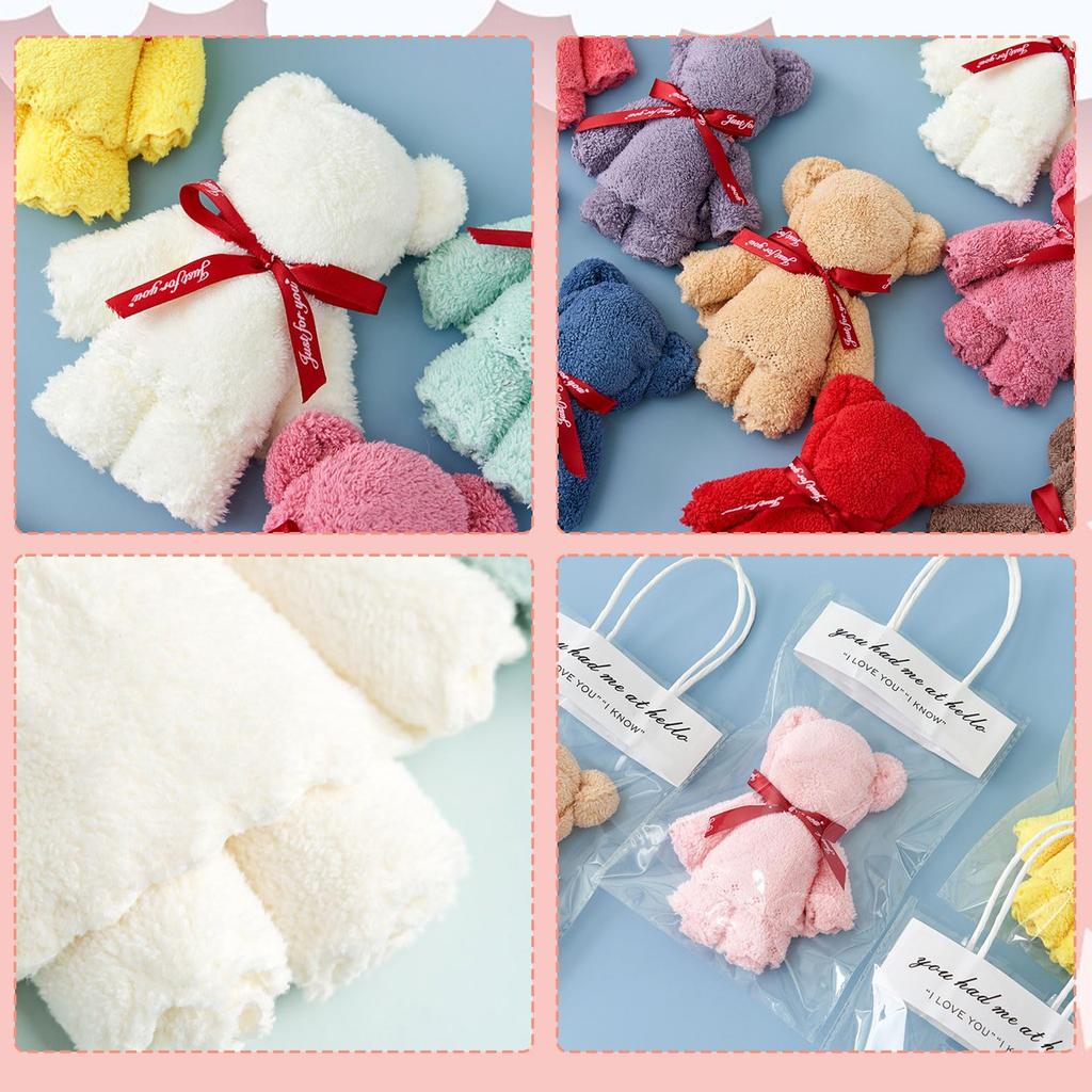 Small Bear Towel Small Hand Popular with Gifts for Thank You Small 15 Pieces Handkerchiefs, Gifts, Design, Towels, Handkerchiefs, Ladies' Gifts,