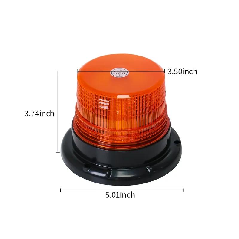 Car Truck Roof Top Warning Light Emergency LED Strobe Light Flashing Beacon with Magnetic Base Accessories 12V 24V -80V