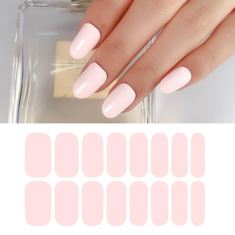 Full Wraps Solid Color Nail Stickers Nail Strips Nail Art Decal for Woman