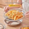 304 Stainless Steel Oil Filter Mesh Frying Basket and Draining Tray