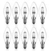 Lâmpada Velha Halógena 42w E14 C35 Ac 220 - 240v Regulável Branco Quente 2700k (10 PCS)