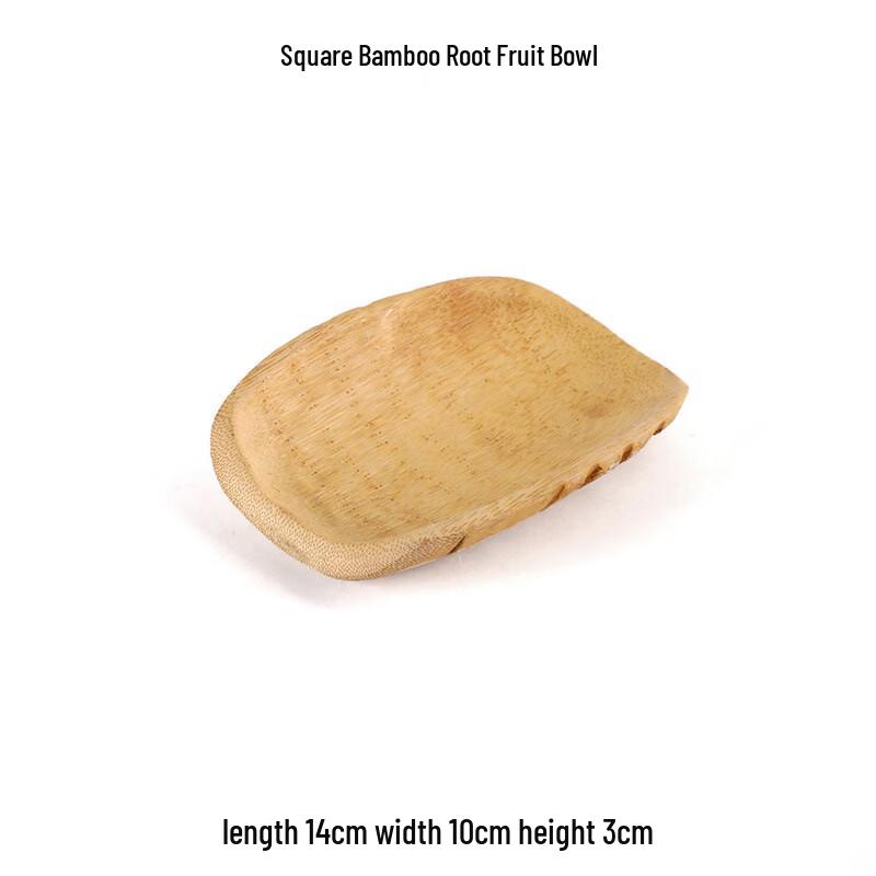 ZISIZ Bamboo Divided Snack & Fruit Platter