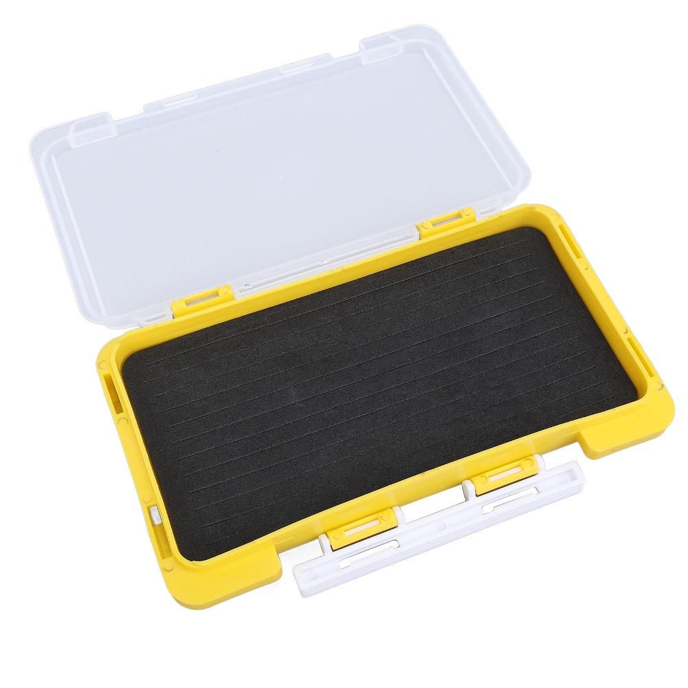 Kunststoff Angelhaken Aufbewahrung Gelbe Angelköderbox Langlebige Angeljig-Box Tackle Aufbewahrung