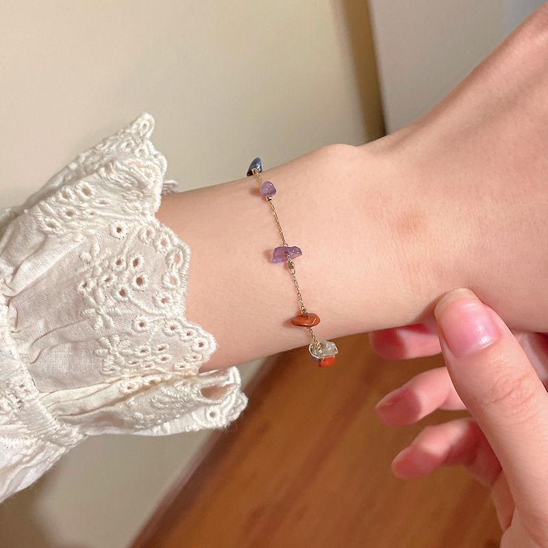 2023 Trendy Women's Colorful Stone Choker Necklace - Versatile Summer Clavicle Chain
