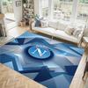 Napoli FC Design Crystal Velvet Carpet Cozy Non?Slip Printed Rug For Bedroom Living Room Entrance
