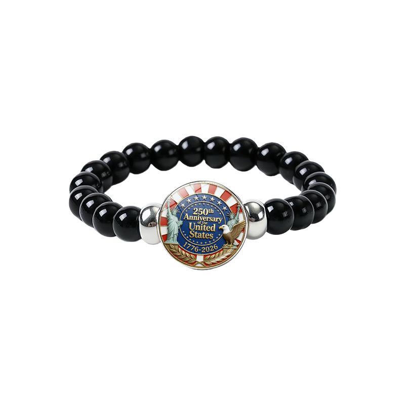 

Usa 250th Anniversary Bracelet Unisex Commemorative Bracelet Statue Of Liberty Bracelet Adjustable Liberty Eagle Jewelry For Men