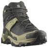 Salomon X Ultra 5 Mid GORE-TEX Peat Grey Green Men Sneakers Blue-Nights L47754300