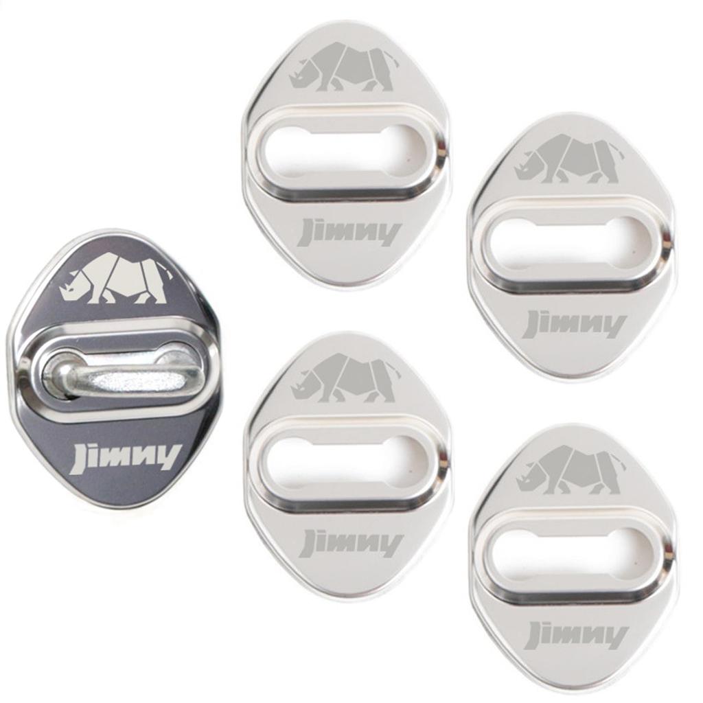 BLOOPIC Suzuki Jimny Sierra Compatible Car Door Lock Striker Cover, Set of 4, 304