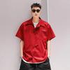 Irregular Short-sleeved Thin Shirts Fashionable Summer Men Fashion and Personalized Cardigan