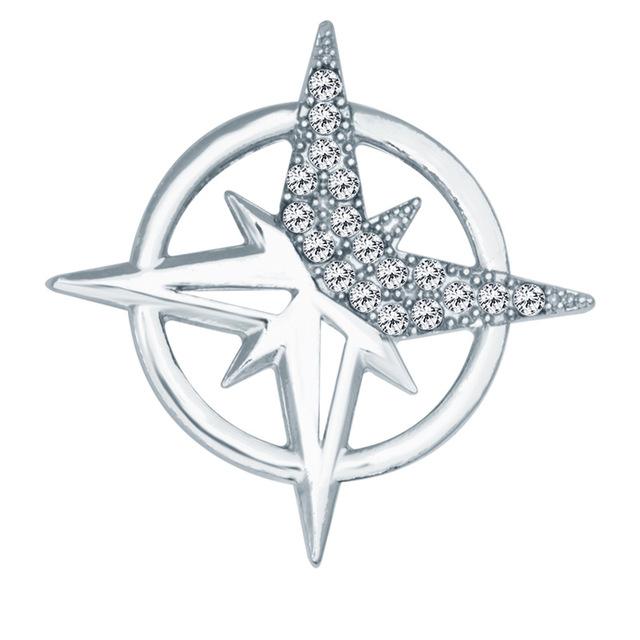Korean Fashion Metall Stern Brosche Pins Strass Kristall Abzeichen Revers Pin Herren Anzug Hemd Kragen Luxulry Broschen Schmuck Geschenke