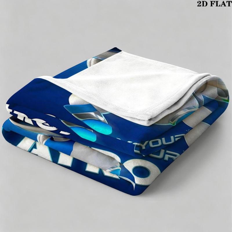 1PC ASTRO BOT Custom Name Patterned Flannel Blanket Suitable For All Seasons for Home Decor Warmth and Comfort Gifts Holiday Present