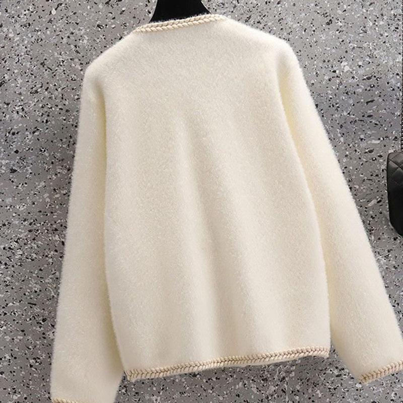 Coat for Women Cotton Spring Autumn Casual Oversizer Waterproof Fashion Kinnted Fragrant Breeze Jacket