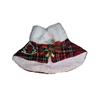 Fleece Lined Christmas Pet Cape British-style Xmas Cat Shawl Christmas Pet Scarf  Dog