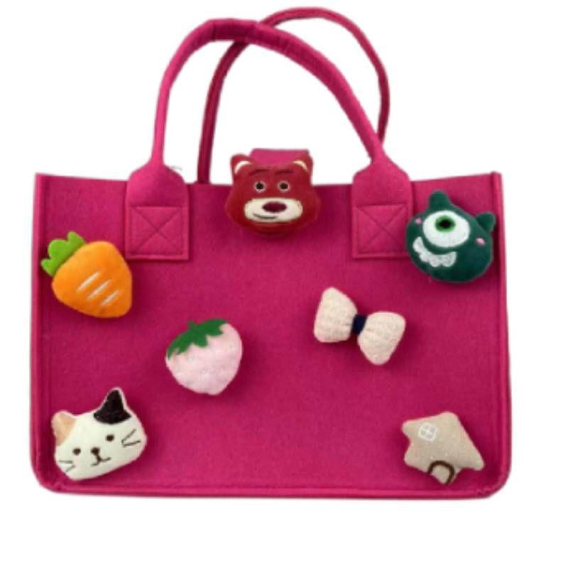 Trendy Felt Tote Bag Perfect For Fashionable Shopping And Gifting