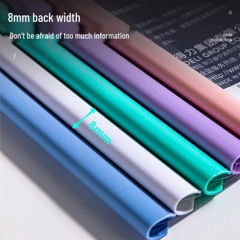 Deli A4 Transparent Slide Binders (10 Pack)