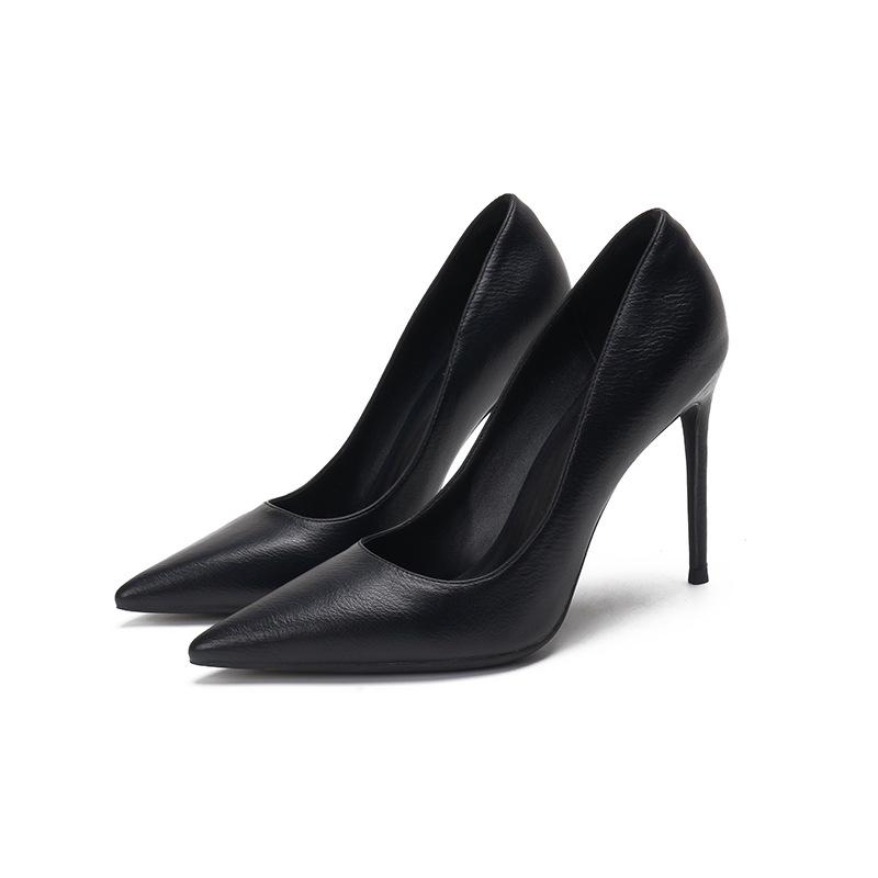 Pointed high heels women's soft leather professional work shoes new women's shoes