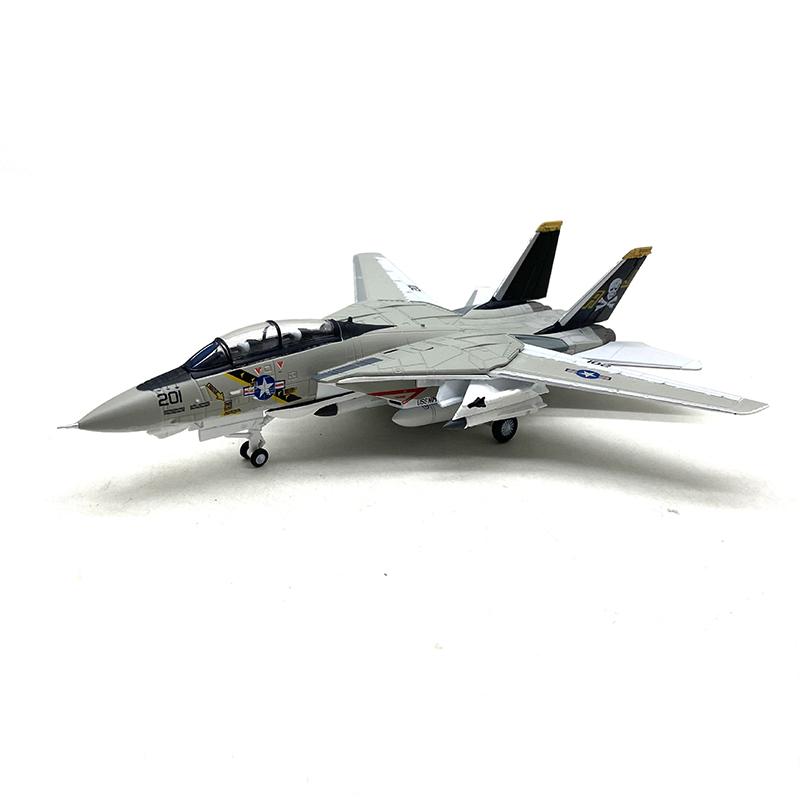 1/100 Scale USA F-14 Tomcat Fighter Alloy Model Diecast Military Missile Bomber