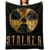 Stalker Radiation Emblem Throw Blanket Bed Fashionable Tourist Flannels wednesday Blankets