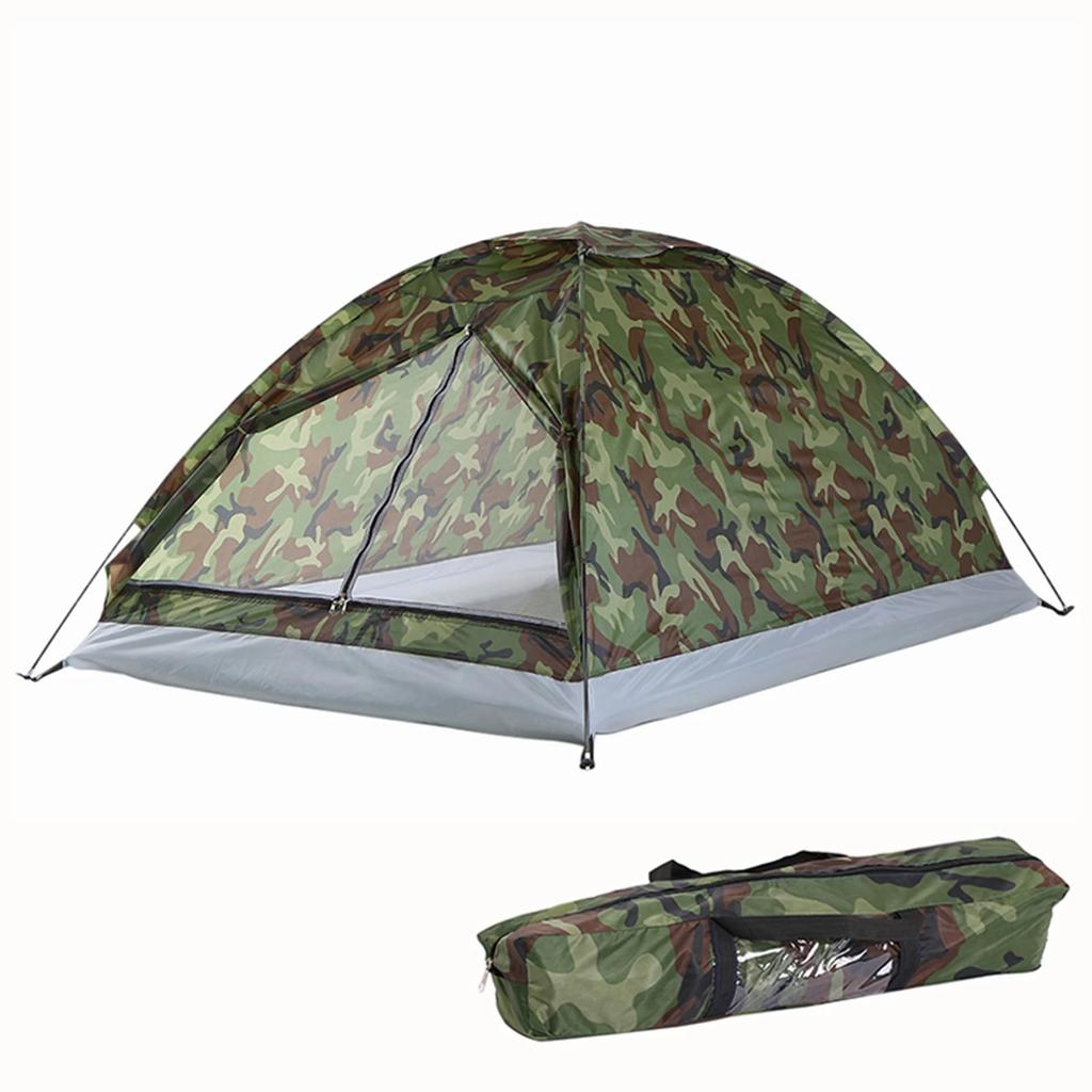 Hiking Kits Camping Tent 1 Person/2 Person Convenient To Store Fiberglass Hiking Tent Polyester Ultralight Tent Shade Awnings