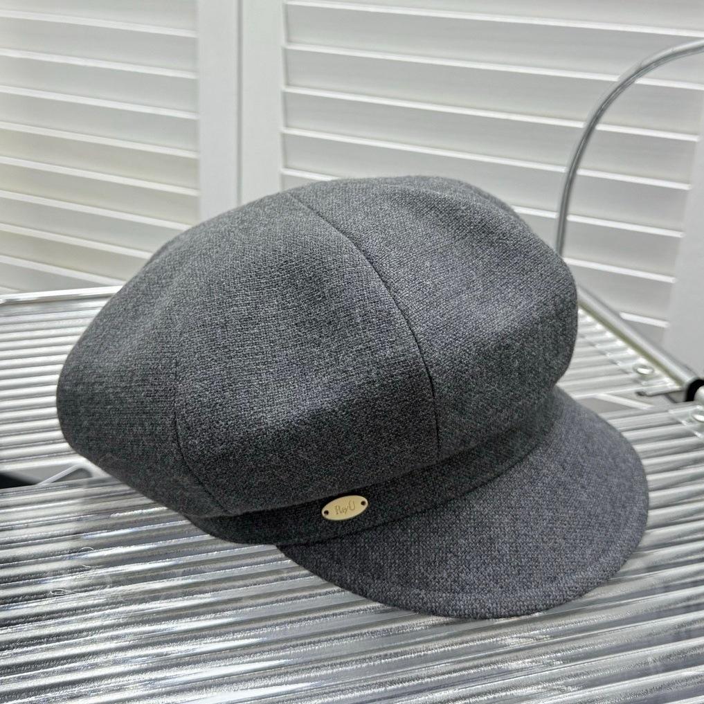 

Новая корейская ретро восьмиугольная шляпа для женщин на осень и зиму, универсальная, подчеркивающая лицо, шляпа-таблоид, шляпа художника в британском стиле, кепка, модная M（56-58cm）