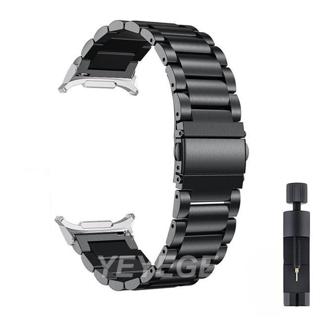 Metal Strap For Samsung Galaxy Watch Ultra LTE 47mm Band Stainless Steel Strap For Samsung Watch 7 44mm 40mm Wristband Correa