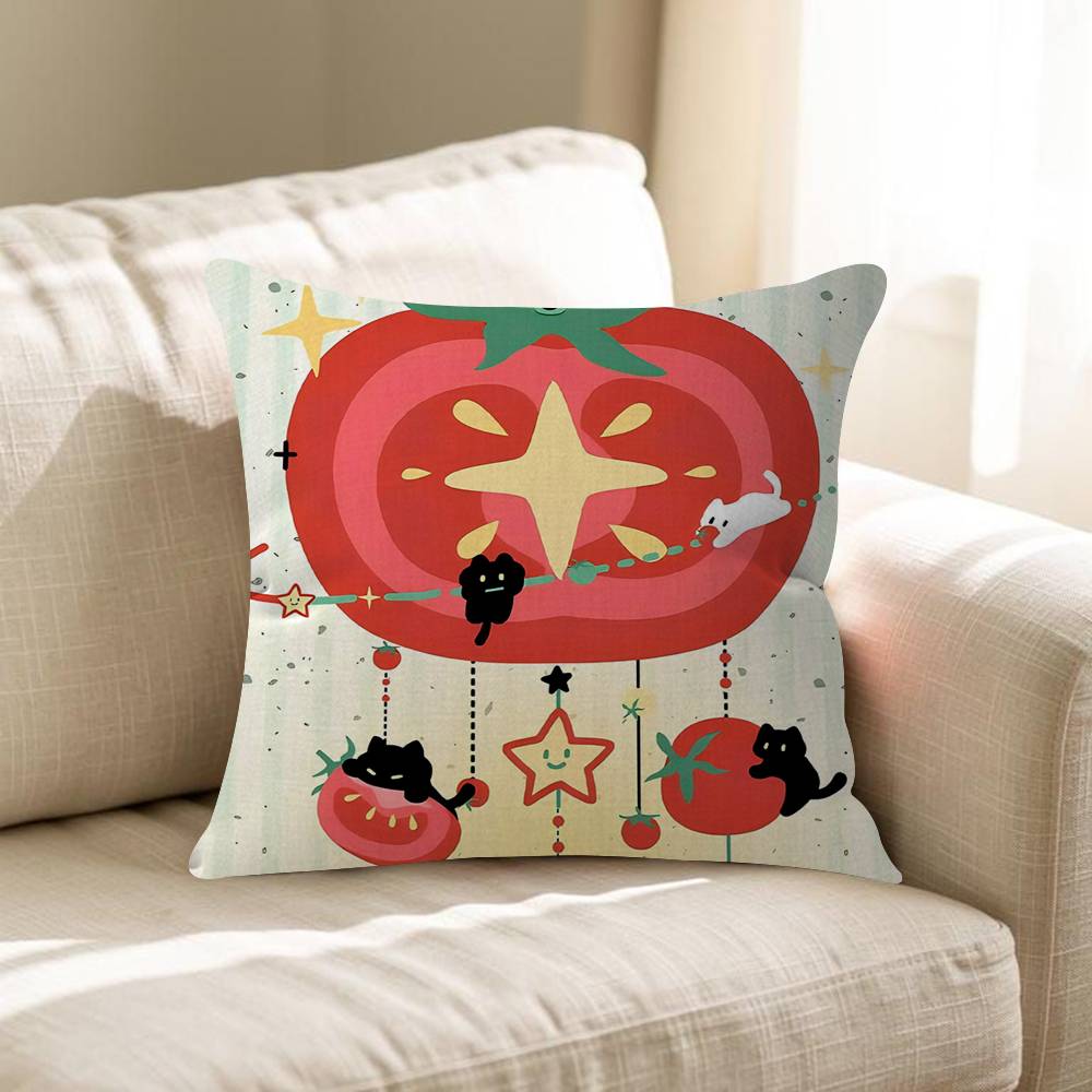 Polka Dot Cute Tomato Pillow Gifts Home Office Furnishings Bedroom Sofa Car Cushion Cover Case 45x45cm