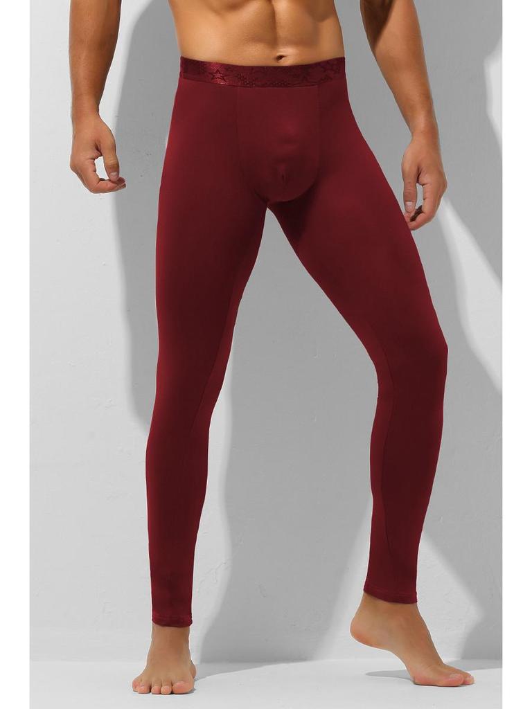 Men's Bullet-Type Antibacterial Autumn Leggings with Inner Crotch Warmth