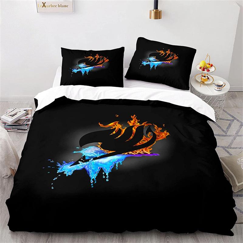 Riven Fairy Tail Icon All Season Duvet Cover Bedding Comforter sets Soft Quilt Cover as well as Pillowcases Single/Double/Queen/King