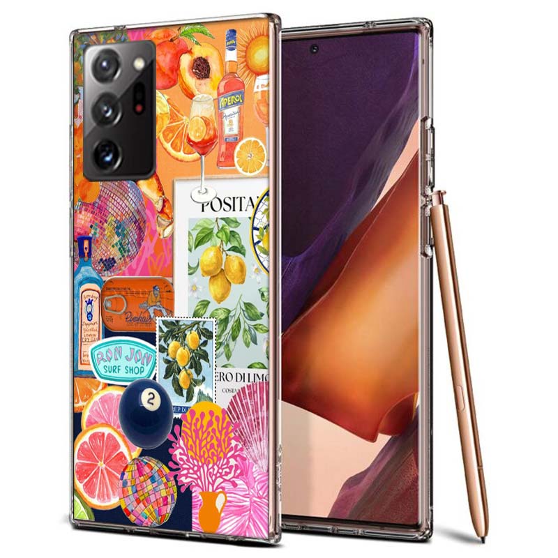 

Seaside Scenery Wine Lemon Phone Case for Samsung A55 A35 A25 A15 A07 A05S A16 A17 A26 A36 A37 A56 A57 Galaxy Note 20 10 A50S A7 Samsung A10S