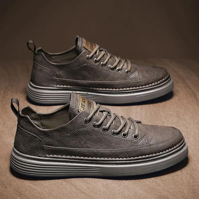 Comfortable Vulcanize Shoes for Men Work Sneakers Man Casual Board Shoe Deals Size 45 40 Hiking New Fashion 2024 Breathable In