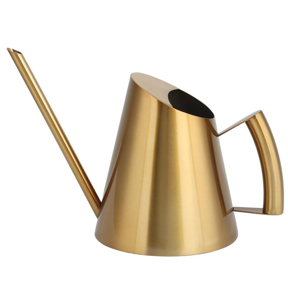 Long Spout Watering Can Gold Plant Waterer Durable Garden Watering Can  Outdoor Garden