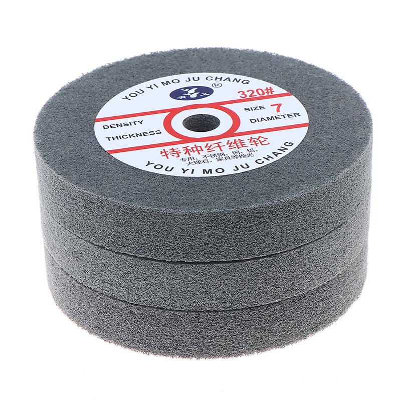 Metal Polishing Wheel 150*25Mm Non-Woven Abrasive Disc Nylon Fiber 5P/7P/9P Options 180# For Polishing Operations