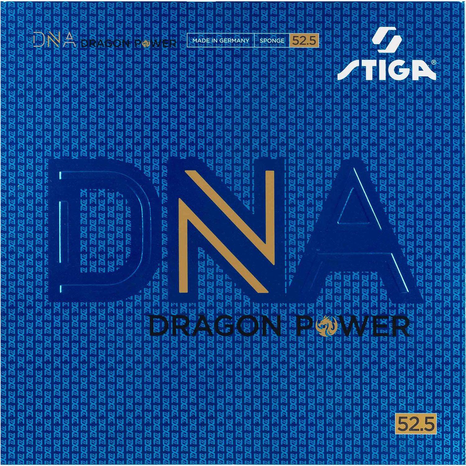 Used STIGA Table Tennis DNA Dragon Power 52.5 Black Extra Thick Rubber Maintenance Supplies Spin Speed Control Club Activities Tournament Match