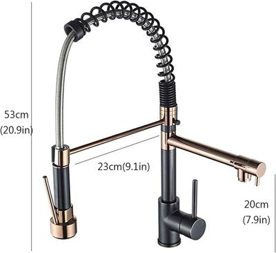 Kitchen Tap Sink Mixer Single Lever Mixer Tap with 360° Spray
